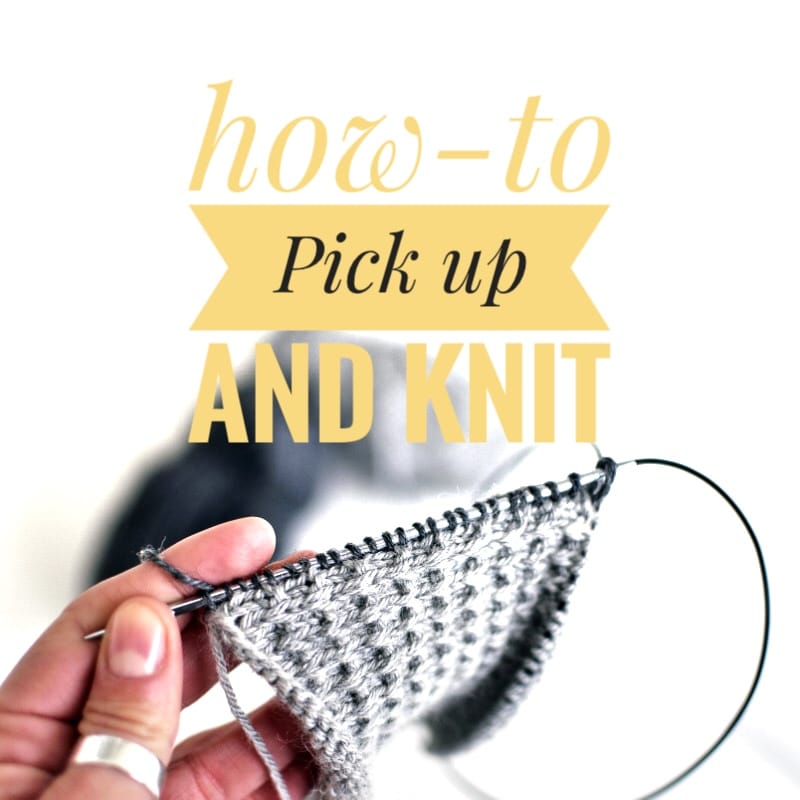 how to pick up and knit stitches - a tutorial by Rililie