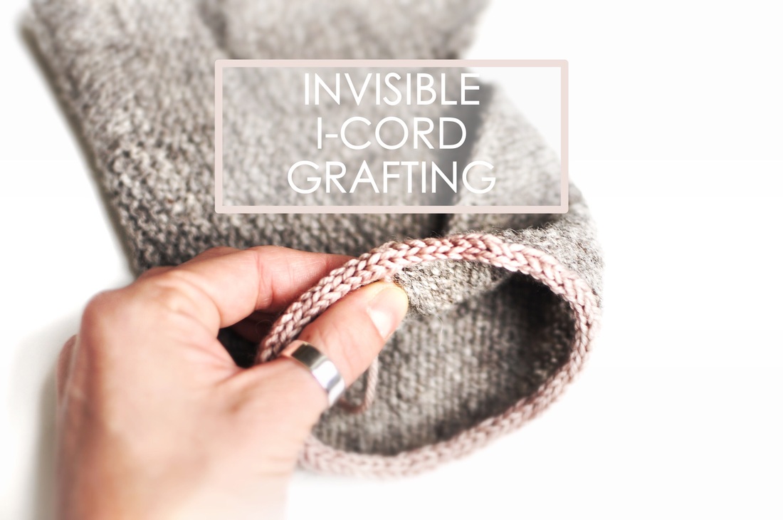 Tutorial: i-cord Grafting; How to invisibly connect the ends of an i-cord together, by La Maison Rililie