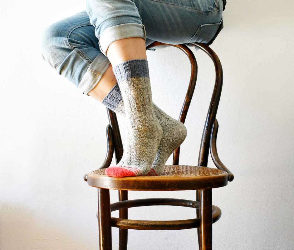 Free sock knitting pattern by La Maison Rililie Designs